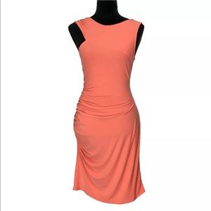 NEW Catherine Malandrino M Dress Flame Knit Ruched